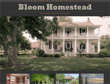 Tablet Screenshot of bloomhomestead.com